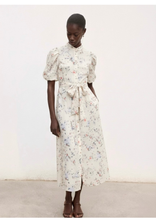 Carica l'immagine nel visualizzatore di Gallery, ABITO LUNGO MANICA CORTA CON STRASS