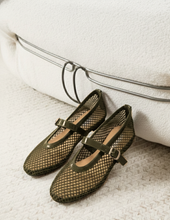 Carica l'immagine nel visualizzatore di Gallery, Ballerina Mary Jane in Rete Tecnica ed Eco-Pelle 4 Colori