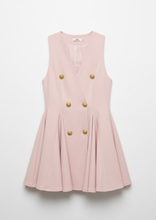 Carica l'immagine nel visualizzatore di Gallery, Abito Cipria Doppiopetto con Bottoni Dorati e Dettaglio Leone di Venezia