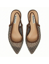 Carica l'immagine nel visualizzatore di Gallery, Ballerine a Punta da Donna con Rete e Strass 4 Colori