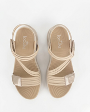 Carica l'immagine nel visualizzatore di Gallery, Sandali Sport-Chic in Tessuto Tecnico con Listini Asimmetrici e Plantare Ergonomico