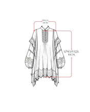 Carica l'immagine nel visualizzatore di Gallery, Abito Corto Oversize con Pizzo e Maniche a Pipistrello
