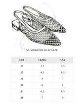 Carica l'immagine nel visualizzatore di Gallery, Ballerine a Punta da Donna con Rete e Strass 4 Colori