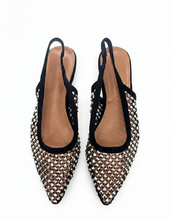 Carica l'immagine nel visualizzatore di Gallery, Ballerine a Punta da Donna con Rete e Strass 4 Colori