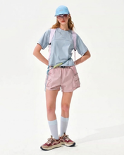 Carica l'immagine nel visualizzatore di Gallery, Sneakers Donna in Vera Pelle con Inserti in Rete Tecnica e Dettagli Laminati