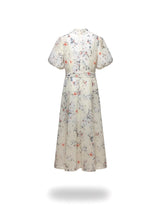 Carica l'immagine nel visualizzatore di Gallery, ABITO LUNGO MANICA CORTA CON STRASS