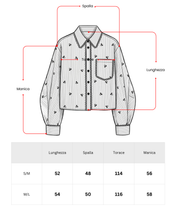 Carica l'immagine nel visualizzatore di Gallery, Camicia Cropped a Righe con Ricamo Ciliegie