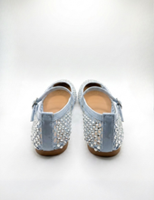 Carica l'immagine nel visualizzatore di Gallery, Ballerine Mary Jane in Eco-pelle con Rete Traforata e Strass