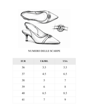 Carica l'immagine nel visualizzatore di Gallery, Décolleté Slingback in Vera Pelle con Dettaglio Gioiello Dorato