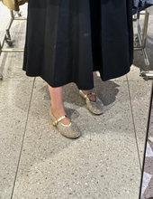 Carica l'immagine nel visualizzatore di Gallery, Ballerine Donna in Vera Pelle con Cristallo 3 Colori