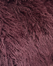 Carica l'immagine nel visualizzatore di Gallery, Cappotto Borgogna Violaceo Oversize in Eco-Pelliccia Morbida