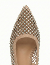 Carica l'immagine nel visualizzatore di Gallery, Ballerine a Punta da Donna con Rete e Strass 4 Colori