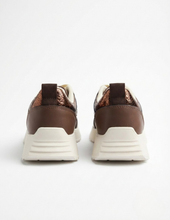 Carica l'immagine nel visualizzatore di Gallery, Sneakers Donna in Eco-pelle con Inserti in Rete Traforata e Strass