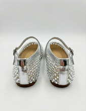 Carica l'immagine nel visualizzatore di Gallery, Ballerine Donna in Vera Pelle con Cristallo 3 Colori
