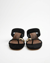 Carica l'immagine nel visualizzatore di Gallery, Muli con Tacco e Infradito in Ecopelle Scamosciata