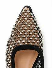 Carica l'immagine nel visualizzatore di Gallery, Ballerine a Punta da Donna con Rete e Strass 4 Colori