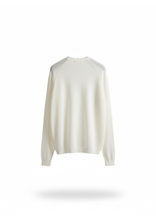 Carica l'immagine nel visualizzatore di Gallery, CARDIGAN AVORIO MADE IN ITALY IN MISTO LANA E CASHMERE