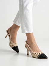 Carica l'immagine nel visualizzatore di Gallery, Décolleté Slingback Artigianale - Eleganza Intrecciata e Comfort in Agnello