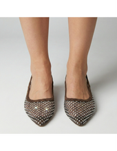 Carica l'immagine nel visualizzatore di Gallery, Ballerine a Punta da Donna con Rete e Strass 4 Colori