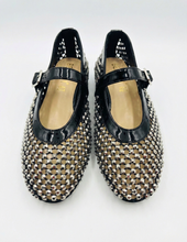 Carica l'immagine nel visualizzatore di Gallery, Ballerine Donna in Vera Pelle con Cristallo 3 Colori