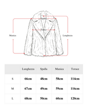 Carica l'immagine nel visualizzatore di Gallery, Cappotto Borgogna Violaceo Oversize in Eco-Pelliccia Morbida