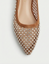 Carica l'immagine nel visualizzatore di Gallery, Ballerine a Punta da Donna con Rete e Strass 4 Colori