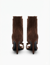 Carica l'immagine nel visualizzatore di Gallery, Sandali con Taco Alto in Ecopelle con Dettagli Dorati 3 Colori