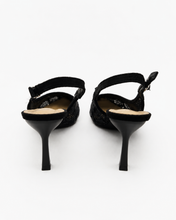 Carica l'immagine nel visualizzatore di Gallery, Décolleté Slingback Eleganti con Tomaia in Pizzo Floreale e Sottopiede in Vera Pelle
