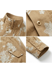 Carica l'immagine nel visualizzatore di Gallery, Giacca Parka in Cotone Ricamo con Coulisse in Vita