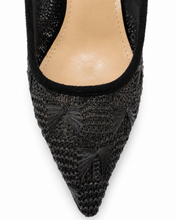 Carica l'immagine nel visualizzatore di Gallery, Décolleté Slingback Eleganti con Tomaia in Pizzo Floreale e Sottopiede in Vera Pelle