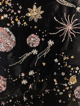 Carica l'immagine nel visualizzatore di Gallery, Giacca Kimono in Effetto Velluto con Ricami Fatti a Mano