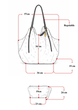 Carica l'immagine nel visualizzatore di Gallery, BORSA TOTE REVERSIBILE IN PELLICCIA ECOLOGICA CON TRACOLLE REGOLABILI