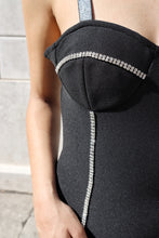 Carica l'immagine nel visualizzatore di Gallery, Vestito sexy skinny con cristalli