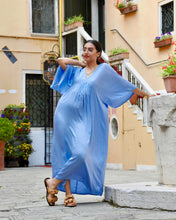 Carica l'immagine nel visualizzatore di Gallery, Kaftan estivo con scollatura V