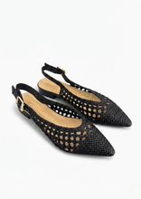 Carica l'immagine nel visualizzatore di Gallery, Scarpe Slingback a Punta con Trama Intrecciata
