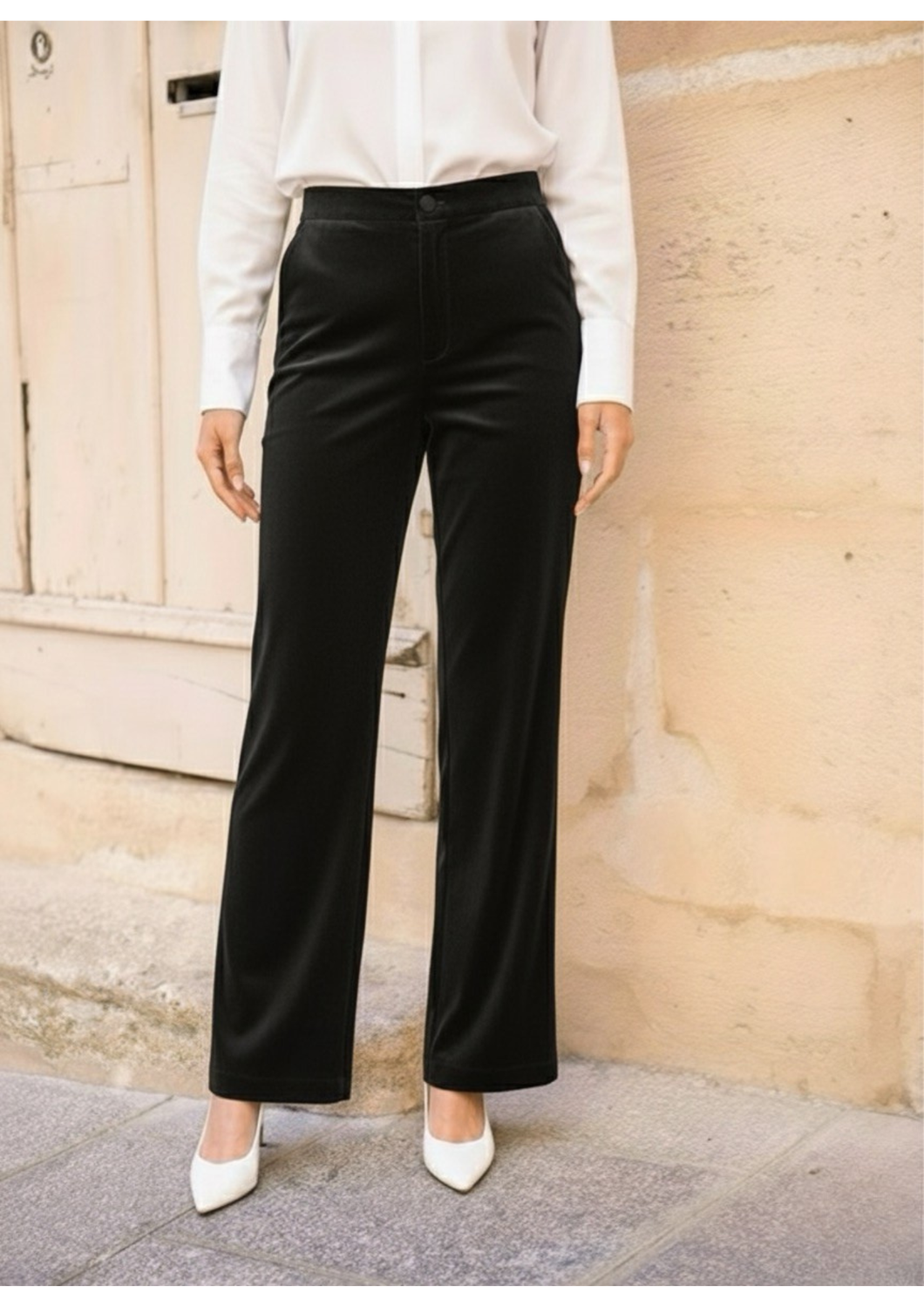 PANTALONI DA COMPLETO VELLUTO DRITTI