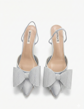 Carica l'immagine nel visualizzatore di Gallery, Décolleté Slingback in Raso con Maxi Fiocco Gioiello 4 Colori
