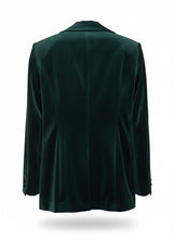 Carica l&#39;immagine nel visualizzatore di Gallery, BLAZER DA COMPLETO VELLUTO COLLO REVERS
