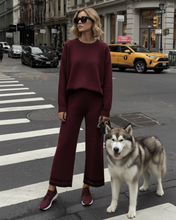 Carica l&#39;immagine nel visualizzatore di Gallery, Pantaloni Luxe di Completo in Viscosa Mista – Taglia Unica, Morbida e Strutturata
