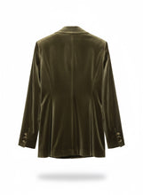 Carica l&#39;immagine nel visualizzatore di Gallery, BLAZER DA COMPLETO VELLUTO COLLO REVERS
