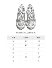 Carica l'immagine nel visualizzatore di Gallery, Sneakers Donna in Eco-pelle con Inserti in Rete Traforata e Strass
