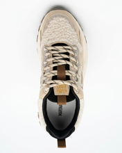 Carica l'immagine nel visualizzatore di Gallery, Sneakers Donna in Vera Pelle con Inserti in Rete Tecnica e Dettagli Laminati

