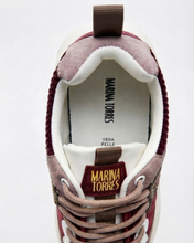 Carica l'immagine nel visualizzatore di Gallery, Sneakers Donna in Vera Pelle con Inserti in Rete Tecnica e Dettagli Laminati
