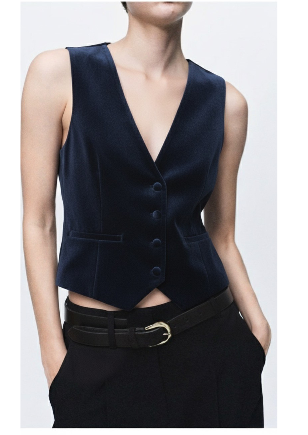 GILET NAVY BLUE DA COMPLETO VELLUTO