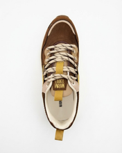 Carica l'immagine nel visualizzatore di Gallery, Sneakers Donna in Vera Pelle con Inserti in Rete Tecnica e Dettagli Laminati
