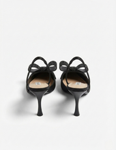 Carica l'immagine nel visualizzatore di Gallery, Décolleté Slingback in Raso con Maxi Fiocco Gioiello 4 Colori
