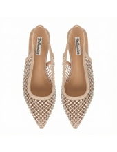 Carica l'immagine nel visualizzatore di Gallery, Ballerine a Punta da Donna con Rete e Strass 4 Colori
