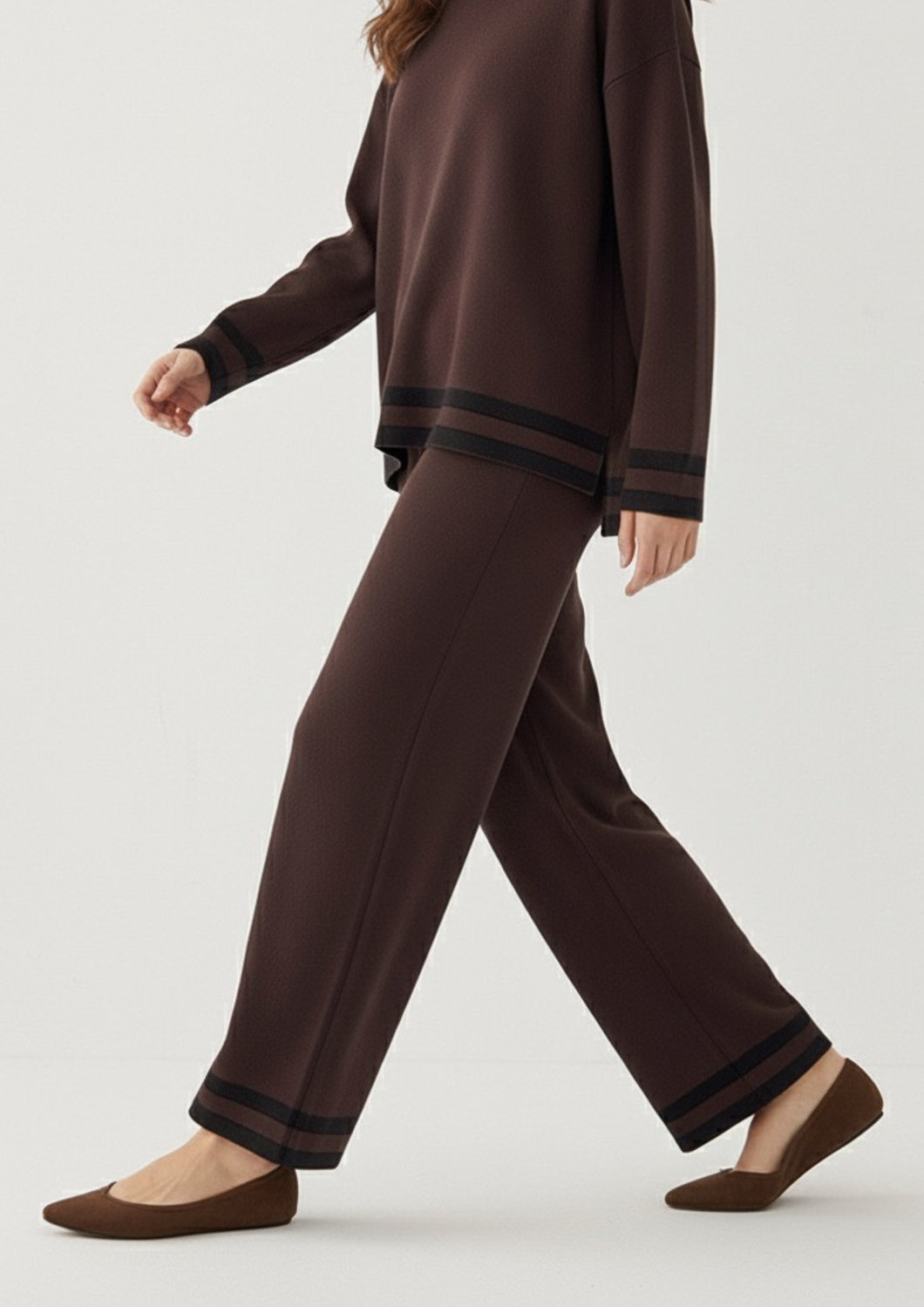 Pantaloni Luxe di Completo in Viscosa Mista – Taglia Unica, Morbida e Strutturata