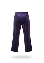 Carica l&#39;immagine nel visualizzatore di Gallery, PANTALONI VIOLA DA COMPLETO VELLUTO DRITTI
