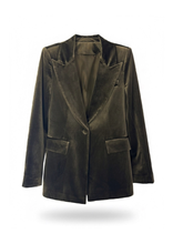 Carica l&#39;immagine nel visualizzatore di Gallery, BLAZER MUSCHIO DA COMPLETO VELLUTO COLLO REVERS
